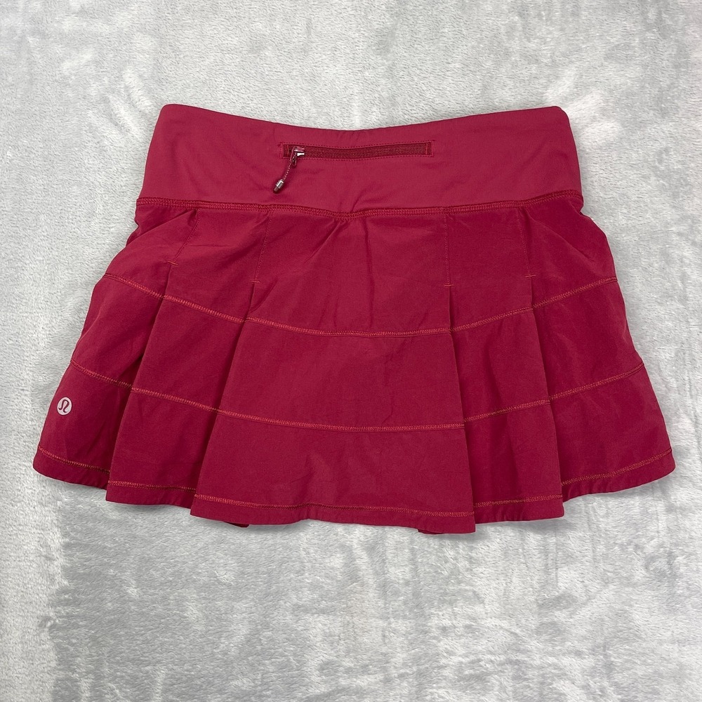 Arizona State Sun Devils Skort Womens 2 Red Lululemon NCAA Football Sports Logo - Picture 2 of 6